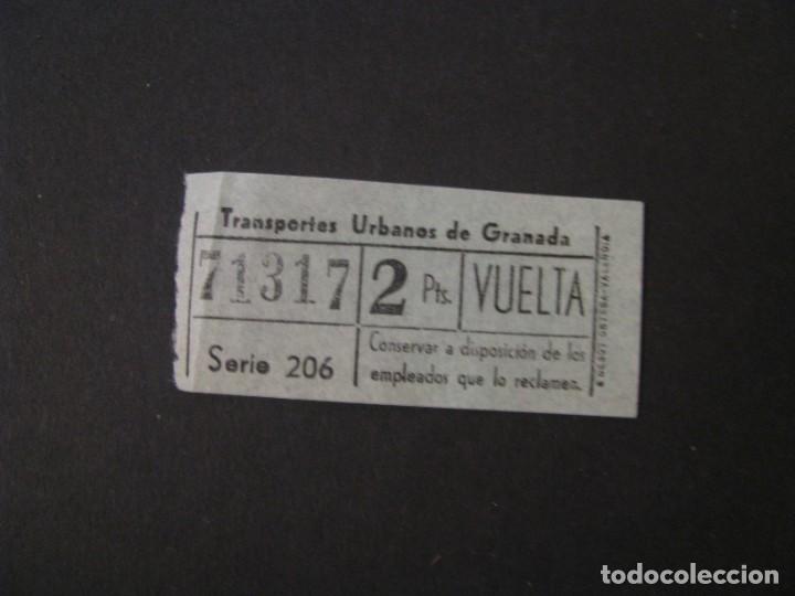 Collectionnisme Billets de transport: BILLETE DE TRANSPORTE. TRANSPORTES URBANOS DE GRANADA. NUMERO CAPICUA.
