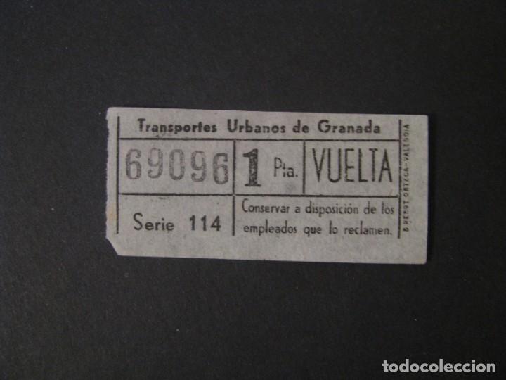 Collectionnisme Billets de transport: BILLETE DE TRANSPORTE. TRANSPORTES URBANOS DE GRANADA. NUMERO CAPICUA.