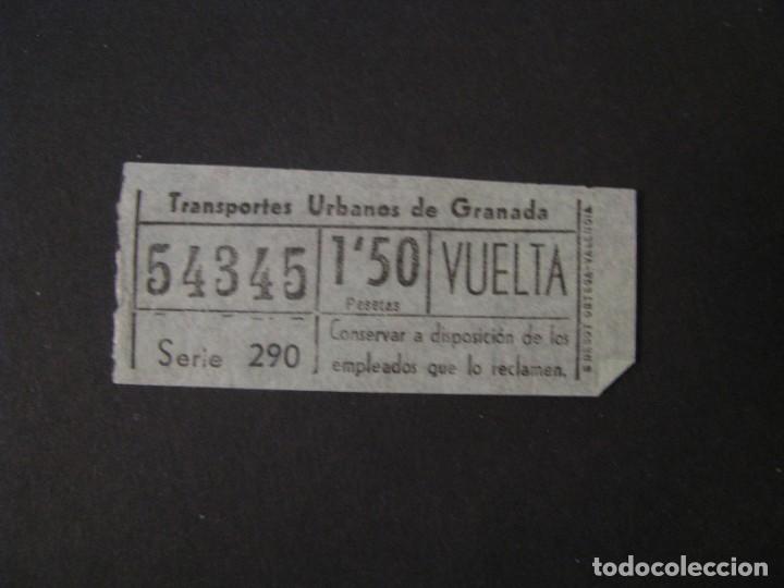 Collectionnisme Billets de transport: BILLETE DE TRANSPORTE. TRANSPORTES URBANOS DE GRANADA. NUMERO CAPICUA.
