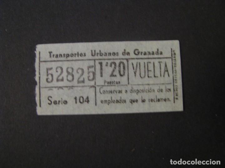 Collectables Transport Tickets: BILLETE DE TRANSPORTE. TRANSPORTES URBANOS DE GRANADA. NUMERO CAPICUA.