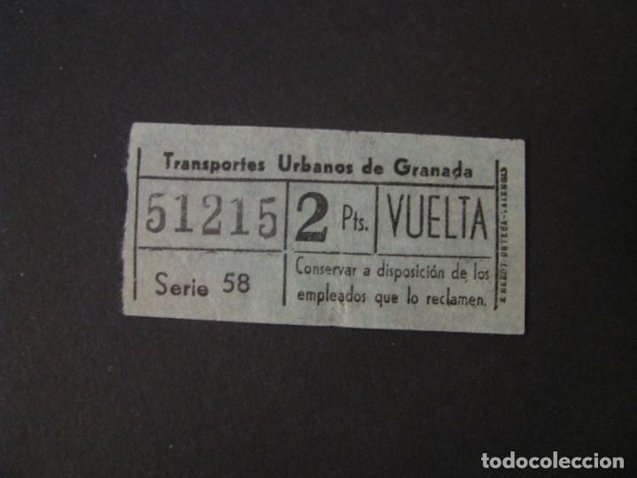 Collectionnisme Billets de transport: BILLETE DE TRANSPORTE. TRANSPORTES URBANOS DE GRANADA. NUMERO CAPICUA.