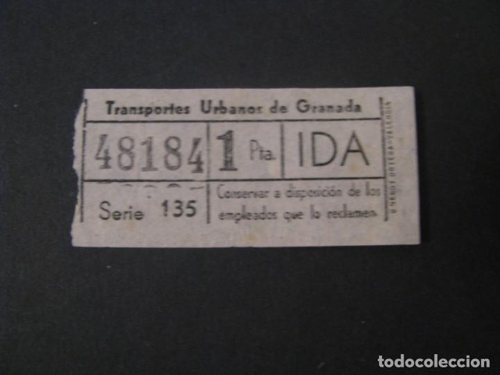 Collectionnisme Billets de transport: BILLETE DE TRANSPORTE. TRANSPORTES URBANOS DE GRANADA. NUMERO CAPICUA.