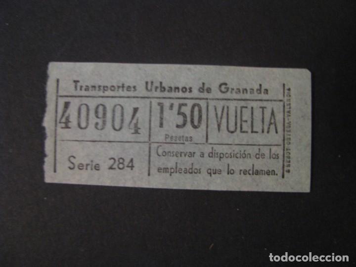 Collectionnisme Billets de transport: BILLETE DE TRANSPORTE. TRANSPORTES URBANOS DE GRANADA. NUMERO CAPICUA.