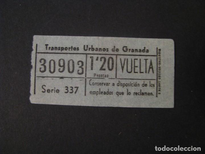 Collectionnisme Billets de transport: BILLETE DE TRANSPORTE. TRANSPORTES URBANOS DE GRANADA. NUMERO CAPICUA.