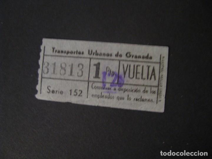 Collectionnisme Billets de transport: BILLETE DE TRANSPORTE. TRANSPORTES URBANOS DE GRANADA. NUMERO CAPICUA.