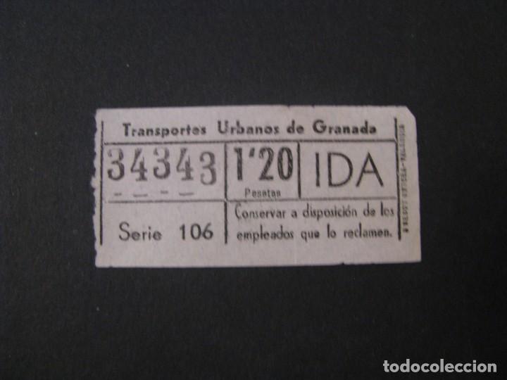 Collectionnisme Billets de transport: BILLETE DE TRANSPORTE. TRANSPORTES URBANOS DE GRANADA. NUMERO CAPICUA.