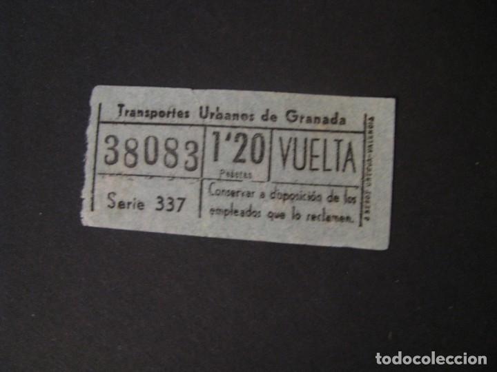 Collectionnisme Billets de transport: BILLETE DE TRANSPORTE. TRANSPORTES URBANOS DE GRANADA. NUMERO CAPICUA.