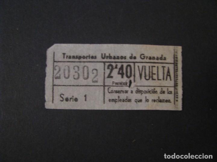Collectionnisme Billets de transport: BILLETE DE TRANSPORTE. TRANSPORTES URBANOS DE GRANADA. NUMERO CAPICUA.