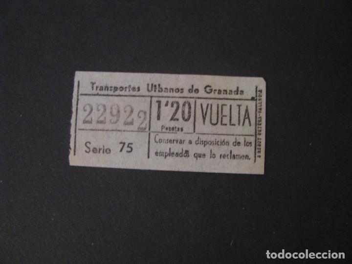 Collectionnisme Billets de transport: BILLETE DE TRANSPORTE. TRANSPORTES URBANOS DE GRANADA. NUMERO CAPICUA.