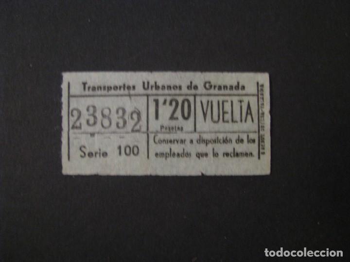 Sammeln von Fahrkarten: BILLETE DE TRANSPORTE. TRANSPORTES URBANOS DE GRANADA. NUMERO CAPICUA.