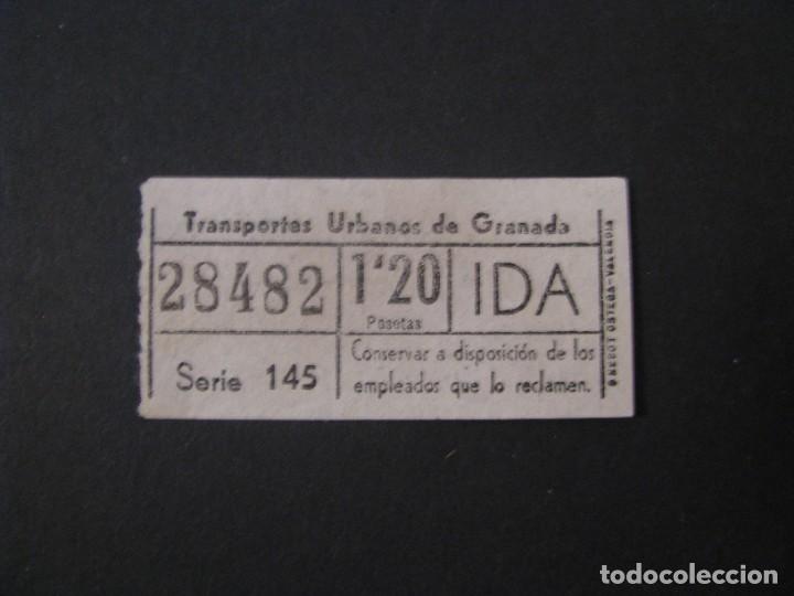 Sammeln von Fahrkarten: BILLETE DE TRANSPORTE. TRANSPORTES URBANOS DE GRANADA. NUMERO CAPICUA.