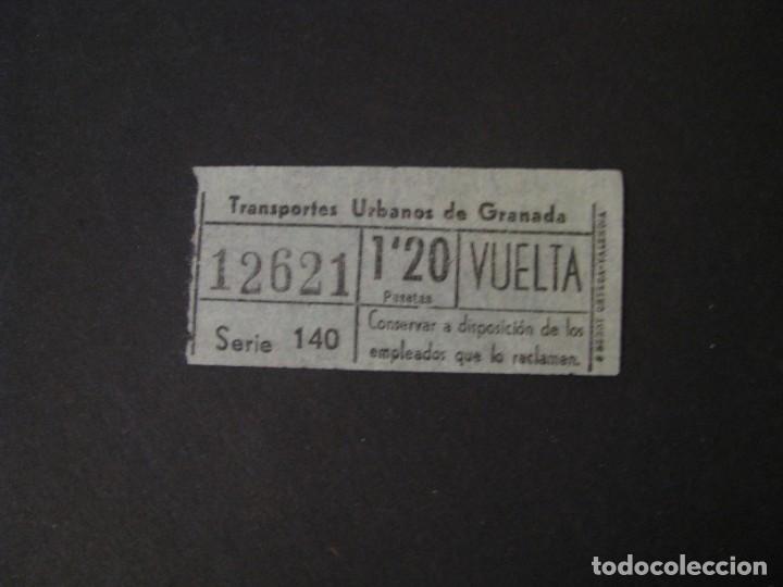 Sammeln von Fahrkarten: BILLETE DE TRANSPORTE. TRANSPORTES URBANOS DE GRANADA. NUMERO CAPICUA.