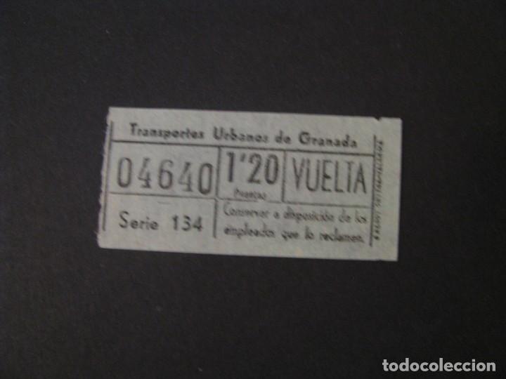 Sammeln von Fahrkarten: BILLETE DE TRANSPORTE. TRANSPORTES URBANOS DE GRANADA. NUMERO CAPICUA.