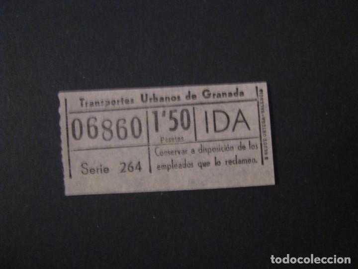 Colecionismos Bilhetes de Transporte: BILLETE DE TRANSPORTE. TRANSPORTES URBANOS DE GRANADA. NUMERO CAPICUA.
