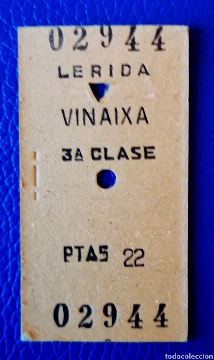 Sammeln von Fahrkarten: BILLETE DE TREN - LERIDA - VINAIXA - A&Ntilde;OS 70