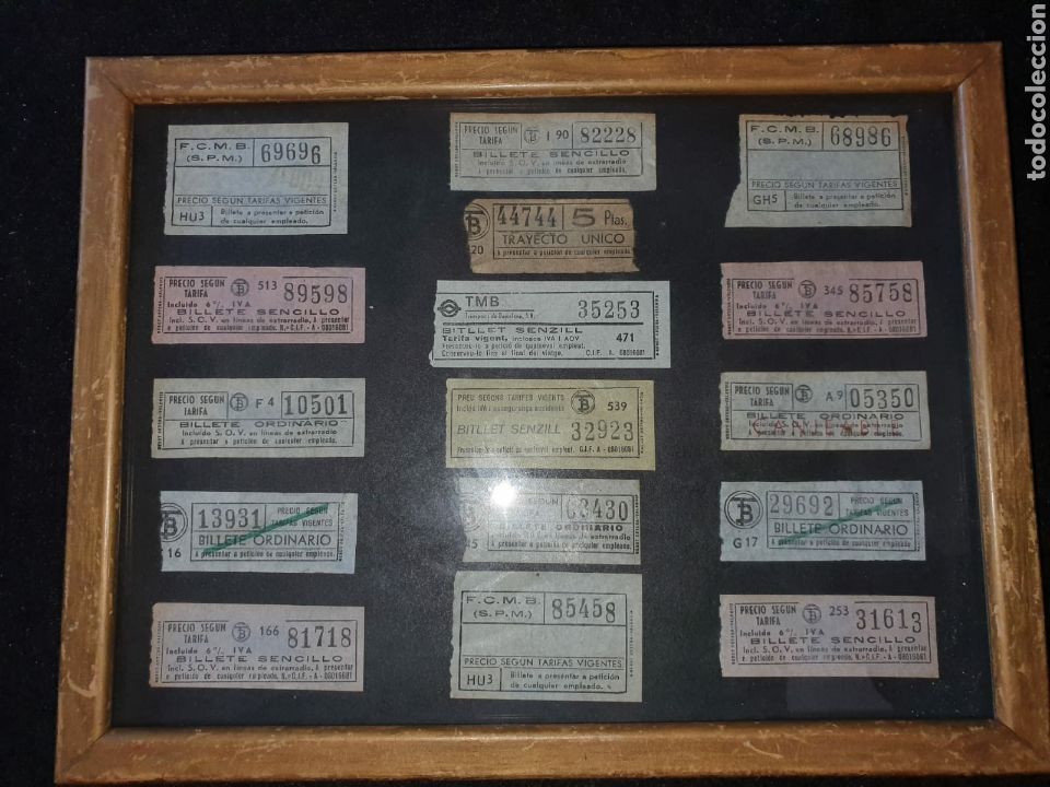 Collectionnisme Billets de transport: Colecci&oacute;n capicuas transporte.