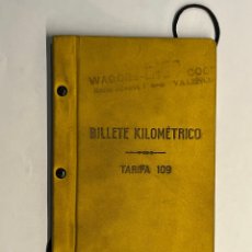 Coleccionismo Billetes de transporte: VALENCIA Y LA REPUBLICA. BILLETE POR KILÓMETROS 1A. CLASE, CAMINOS DE HIERRO DEL NORTE (A.1934). Lote 316185558