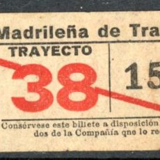 Collezionismo Biglietti di trasporto: BILLETE DE TRANVIAS DE MADRID // (ALB MAD-3). Lote 317341338