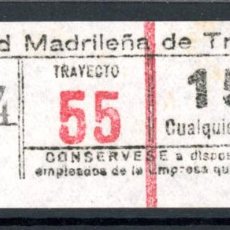 Collezionismo Biglietti di trasporto: BILLETE DE TRANVIAS DE MADRID // (ALB MAD-3). Lote 317341818