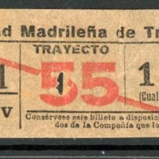 Collezionismo Biglietti di trasporto: BILLETE DE TRANVIAS DE MADRID // (ALB MAD-3). Lote 317341858