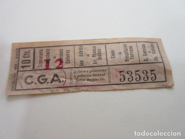 Collectionnisme Billets de transport: BILLETE CAPICUA 53535 - CGA COMPA&Ntilde;IA GENERAL DE AUTOBUSES - DIME QUE NUMERO BUSCAS O QUE TEMATICA
