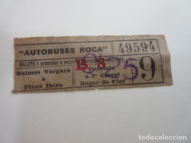 Collectionnisme Billets de transport: BILLETE CAPICUA 49594 AUTOBUS ROCA BARCELONA VER TRAYECTOS FOTO - DIME QUE NUMERO BUSCAS O TEMATICA