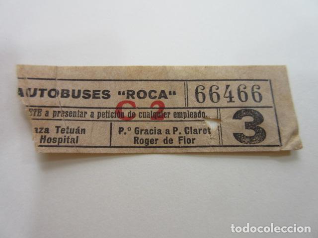 Collectionnisme Billets de transport: BILLETE CAPICUA 66466 AUTOBUS ROCA BARCELONA VER TRAYECTOS FOTO - DIME QUE NUMERO BUSCAS O TEMATICA