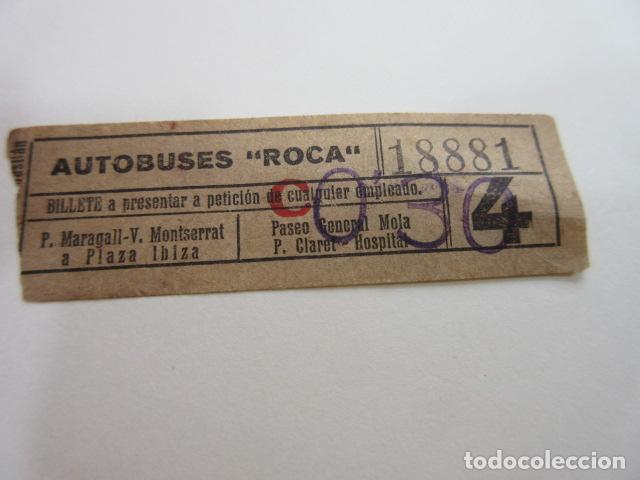 Collectionnisme Billets de transport: BILLETE CAPICUA 18881 AUTOBUS ROCA BARCELONA VER TRAYECTOS FOTO - DIME QUE NUMERO BUSCAS O TEMATICA