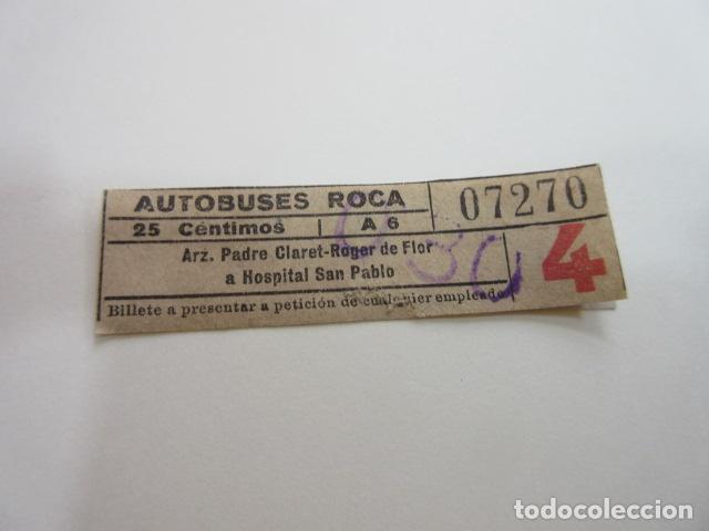 Collectionnisme Billets de transport: BILLETE CAPICUA 07270 AUTOBUS ROCA BARCELONA VER TRAYECTOS FOTO - DIME QUE NUMERO BUSCAS O TEMATICA