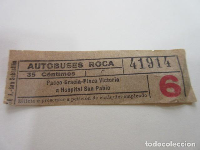 Collectionnisme Billets de transport: BILLETE CAPICUA 41914 AUTOBUS ROCA BARCELONA VER TRAYECTOS FOTO - DIME QUE NUMERO BUSCAS O TEMATICA