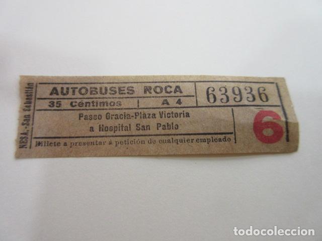 Collectionnisme Billets de transport: BILLETE CAPICUA 63936 AUTOBUS ROCA BARCELONA VER TRAYECTOS FOTO - DIME QUE NUMERO BUSCAS O TEMATICA
