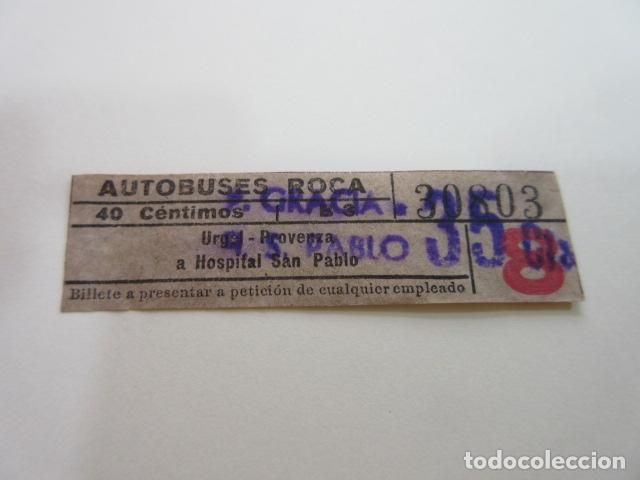 Collectionnisme Billets de transport: BILLETE CAPICUA 30803 AUTOBUS ROCA BARCELONA VER TRAYECTOS FOTO - DIME QUE NUMERO BUSCAS O TEMATICA