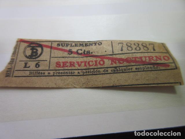 Colecionismos Bilhetes de Transporte: BILLETE CAPICUA 78387 TRANVIAS BARCELONA TB SERVICIO NOCTURNO - DIME QUE NUMERO BUSCAS O TEMATICA