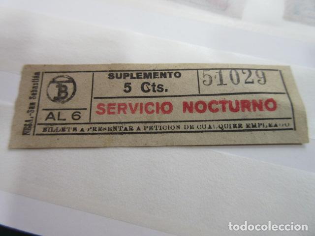 Colecionismos Bilhetes de Transporte: BILLETE TRANVIAS BARCELONA TB SERVICIO NOCTURNO - DIME QUE NUMERO BUSCAS O TEMATICA