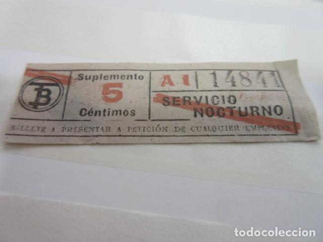 Colecionismos Bilhetes de Transporte: BILLETE CAPICUA 14841 BARCELONA TB SERVICIO NOCTURNO - DIME QUE NUMERO BUSCAS O TEMATICA