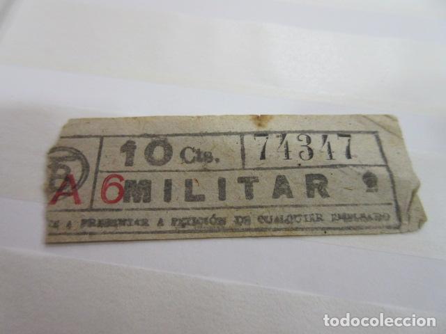 Colecionismos Bilhetes de Transporte: BILLETE CAPICUA 74347 TRANVIA BARCELONA TB MILITAR - DIME QUE NUMERO BUSCAS O TEMATICA