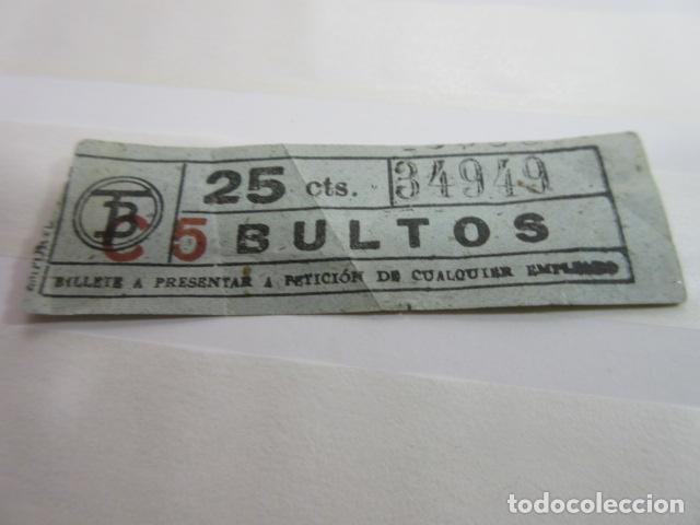 Colecionismos Bilhetes de Transporte: BILLETE CAPICUA 34949 TRANVIA BARCELONA TB - DIME QUE NUMERO BUSCAS O TEMATICA