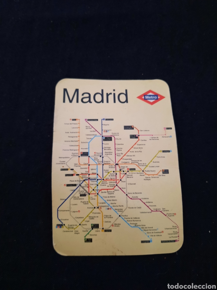 Collectionnisme Billets de transport: Calendario con publicidad metro de Madrid a&ntilde;o 2000