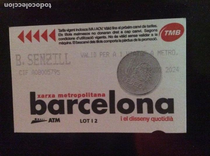 Colecionismos Bilhetes de Transporte: TARJETA DE METRO BARCELONA BILLETE SENCILLO. DISENY QUOTIDI&Agrave;. A&Ntilde;OS 90