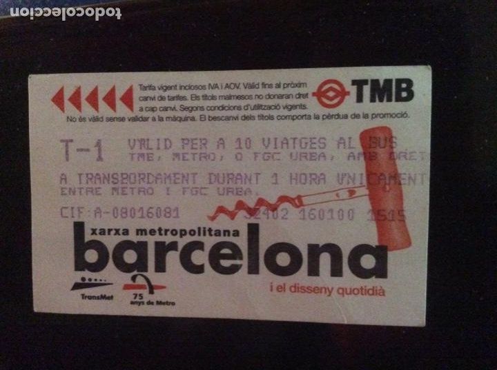 Colecionismos Bilhetes de Transporte: TARJETA DE METRO BARCELONA T-1 MULTIVIAJE. DISENY QUOTIDI&Agrave;. A&Ntilde;OS 90