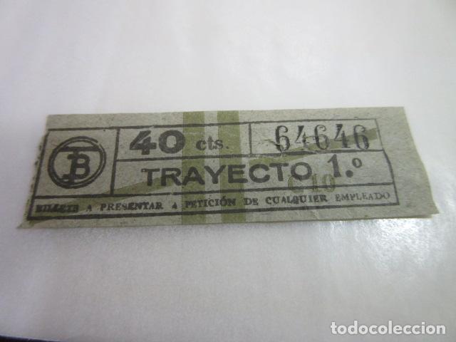 Colecionismos Bilhetes de Transporte: BILLETE CAPICUA 64646 TB BARCELONA VER TRAYECTOS FOTO - DIME QUE NUMERO BUSCAS O TEMATICA