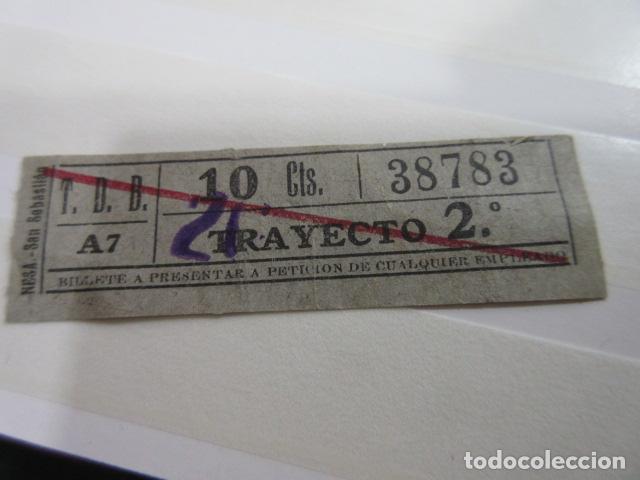 Colecionismos Bilhetes de Transporte: BILLETE CAPICUA 38783 TB BARCELONA TRAYECTOS FOTO - DIME QUE NUMERO BUSCAS O TEMATICA