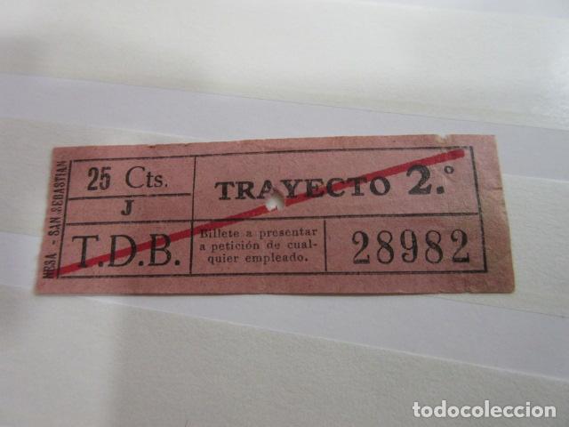 Colecionismos Bilhetes de Transporte: BILLETE CAPICUA 28982 TB BARCELONA TRAYECTOS FOTO - DIME QUE NUMERO BUSCAS O TEMATICA