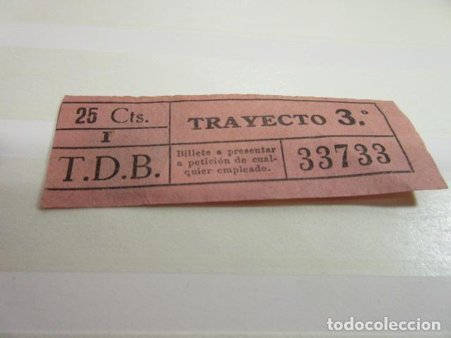 Colecionismos Bilhetes de Transporte: BILLETE CAPICUA 33733 TB BARCELONA TRAYECTOS FOTO - DIME QUE NUMERO BUSCAS O TEMATICA
