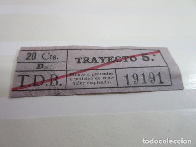Colecionismos Bilhetes de Transporte: BILLETE CAPICUA 19191 TB BARCELONA TRAYECTOS FOTO - DIME QUE NUMERO BUSCAS O TEMATICA
