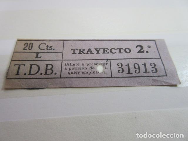 Coleccionismo Billetes de transporte: BILLETE CAPICUA 31913 TB BARCELONA TRAYECTOS FOTO - DIME QUE NUMERO BUSCAS O TEMATICA