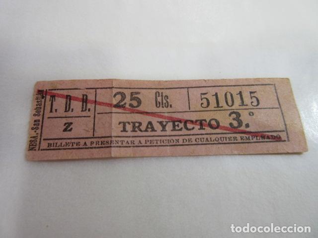 Colecionismos Bilhetes de Transporte: BILLETE CAPICUA 51015 TDB BARCELONA TRAYECTOS FOTO - DIME QUE NUMERO BUSCAS O TEMATICA