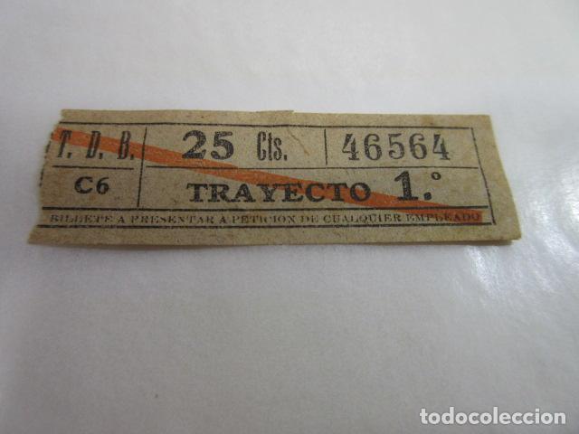 Colecionismos Bilhetes de Transporte: BILLETE CAPICUA 46564 TDB BARCELONA TRAYECTOS FOTO - DIME QUE NUMERO BUSCAS O TEMATICA