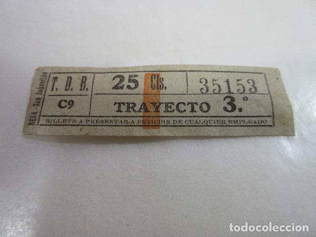 Colecionismos Bilhetes de Transporte: BILLETE CAPICUA 35153 TDB BARCELONA TRAYECTOS FOTO - DIME QUE NUMERO BUSCAS O TEMATICA