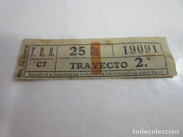 Colecionismos Bilhetes de Transporte: BILLETE CAPICUA 19091 TDB BARCELONA TRAYECTOS FOTO - DIME QUE NUMERO BUSCAS O TEMATICA